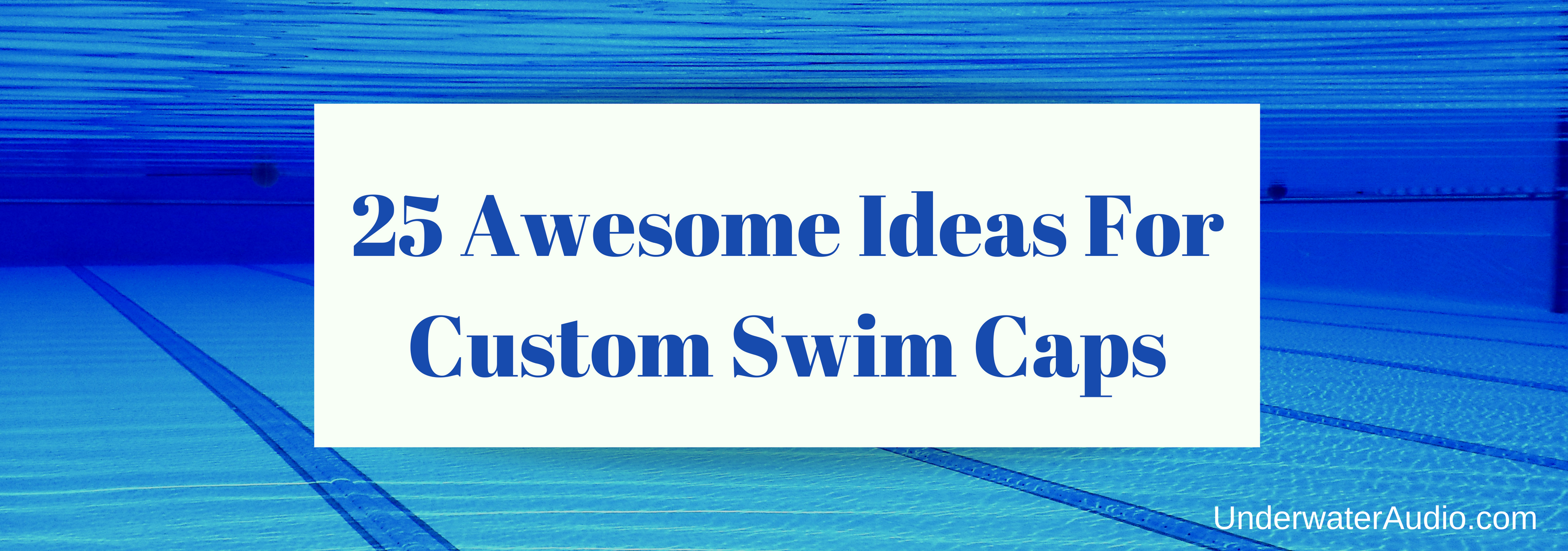 25 Awesome Ideas For Custom Swim Caps