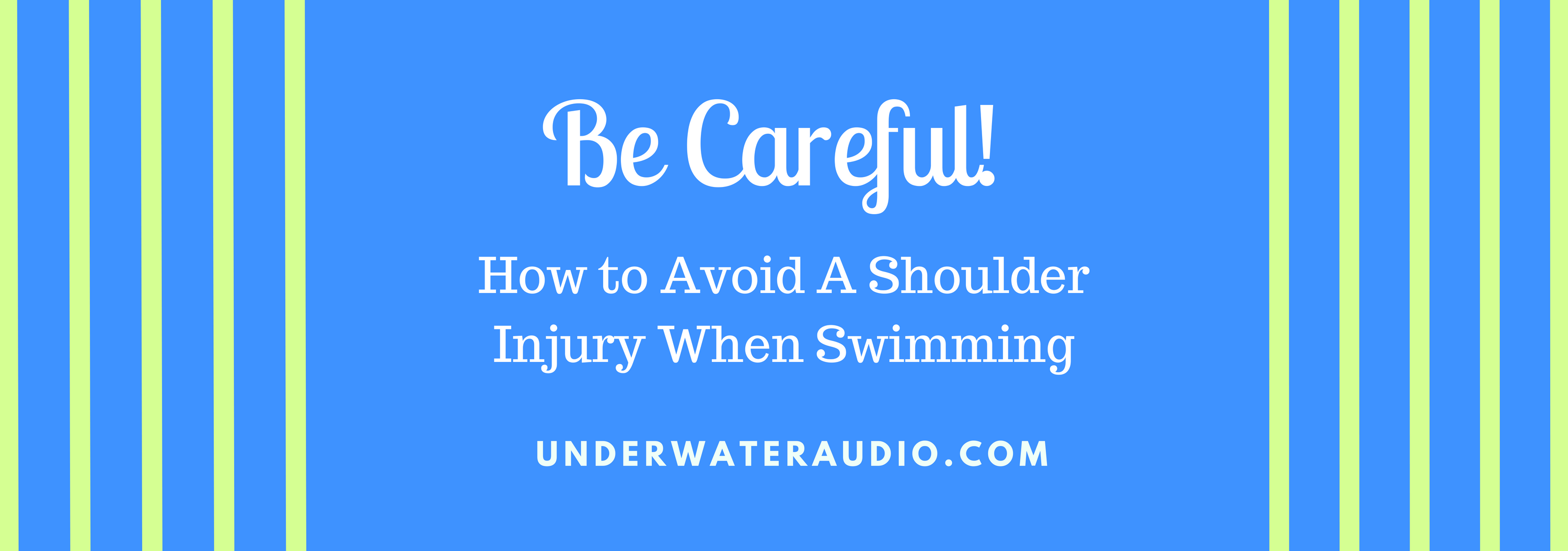 Be Careful! How to Avoid A Shoulder Injury When Swimming